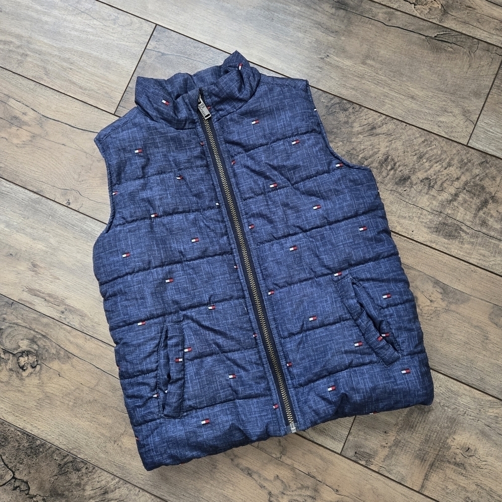 Tommy Hilfiger Kids Navy Blue Puffer Vest Size 5